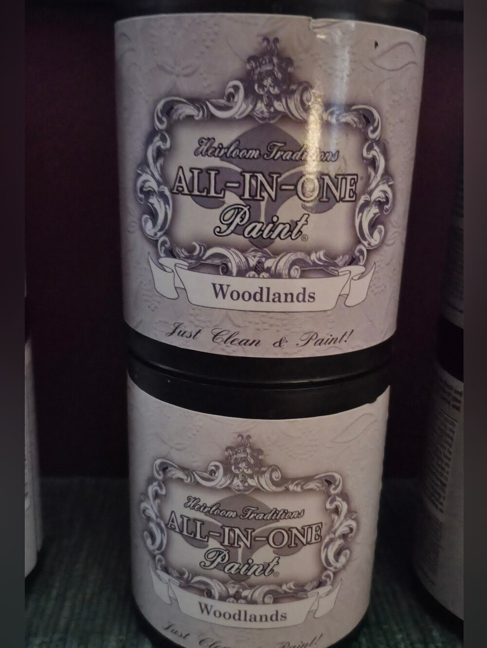 39X4 4qts All-In-One Paint - London (White/Cream) And Woodland Another Beauty